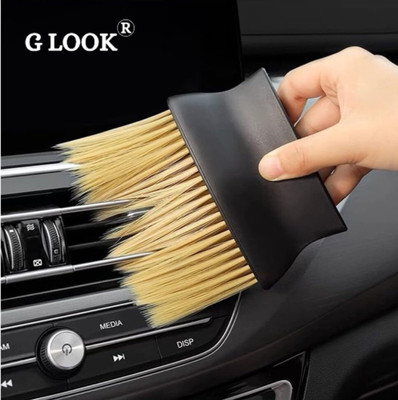 G LOOK Auto Interior Car Cleaning Brush Dusting Tool for Dashboard/AC Vents/Computer Auto Interior Dust Brush, Car Cleaning Brushes Duster Vehicle Interior Cleaner(100 g)