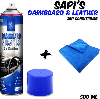 SAPI'S Sapi'S Dashboard & Leather 2in1 conditioner with microfiber cloth Dashboard & Leather 2in1 conditioner with microfiber cloth Vehicle Interior Cleaner(500 ml)