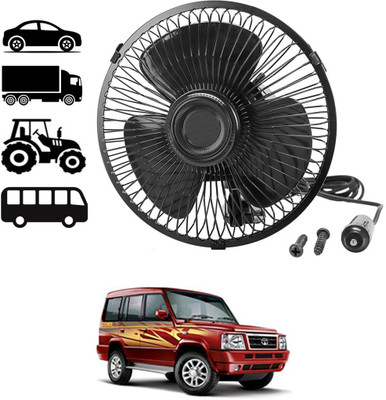 monolive Universal 12V Black 6inch Rotable Steel Fan For Car-251 Car Interior Fan(12 V)