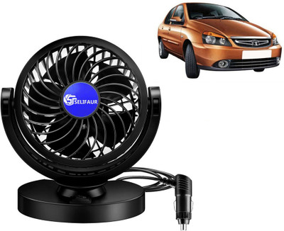 Selifaur Single Head 360 Degree High Speed Car Dashboard Fan Car Interior Fan(12 V)