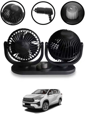 MSNP 4inch/12v/24v Car Twin Fan 360/180 Degree Rotation Universal For Car 153 Car Interior Fan(24 V)