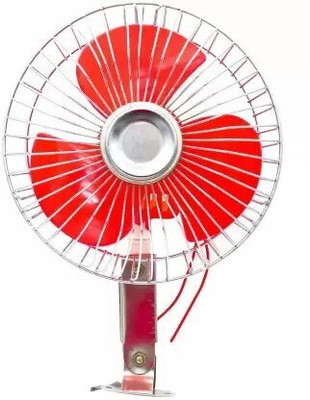 Ajeetech Electronics Car 12 Volt DC 6 Inch Fan for All Vehicles Multicolor Powerful Car Interior Fan(12 V)
