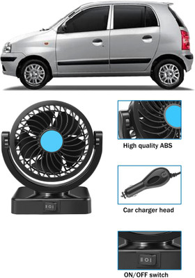 Enfield Works Cooling Car Fan 360 Degree Rotatable For vehicle-Y_194 Car Interior Fan(12 V)