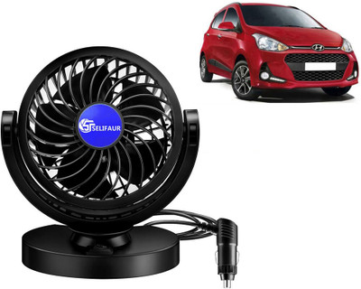 Selifaur Single Head 360 Degree High Speed Car Dashboard Fan - I10 Grand 2017 Car Interior Fan(12 V)