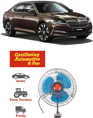 Genipap Oscillating Fan 6 Inch 12V Automotive For Car/Truck/Auto rickshaw-PKN1127 Car Interior Fan(12 V)