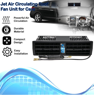 aksmit Jet Air Car A/C Air Circulating Roof Fan Unit Black For Verna Car Interior Fan(12 V)