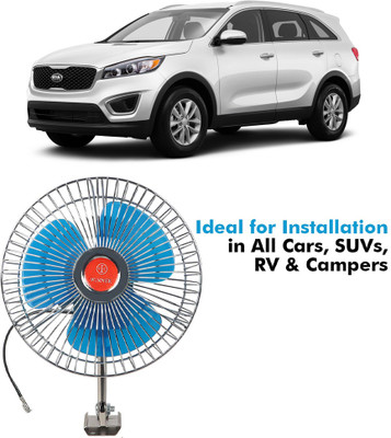 Genipap Oscillating Fan 6 Inch 12V Automotive For Car/Truck/Auto rickshaw-PKN0238 Car Interior Fan(12 V)
