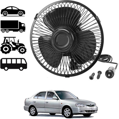 monolive Universal 12V Black 6inch Rotable Steel Fan For Car-003 Car Interior Fan(12 V)