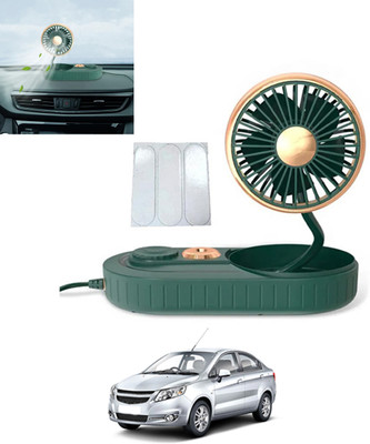 MSNP Car Dashboard Humidifier fan with USB & LED Light For Home,Office,Vehicle 235 Car Interior Fan(5 V)