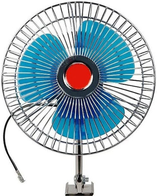 MATIES Blue/White 12V 6inchSteel Fan Universal For Car Interior-01 Car Interior Fan(12 V)