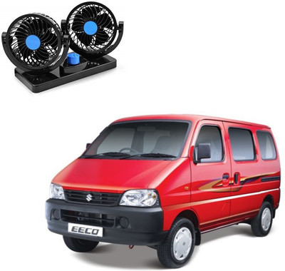 KARDECK Car Fan 12V 360 Degree Rotatable Dual Head 2 Speed Quiet Strong Dashboard Auto Cooling Air Fan for Eeco-F27 Car Interior Fan(12 V)