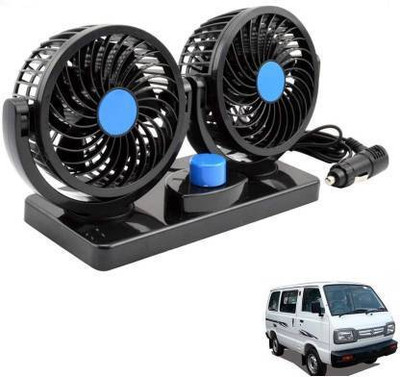 ZULUSTYL 12V DC Electric Car Fan for Dashboard Fan 360 Degree Rotatable Dual Head Fan--4 Car Interior Fan(12 V)