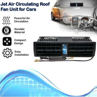 aksmit Jet Air Car A/C Air Circulating Roof Fan Unit Black For Micra Car Interior Fan(12 V)