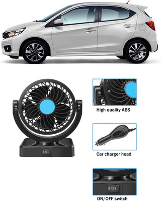 Enfield Works Cooling Car Fan 360 Degree Rotatable For vehicle-Y_147 Car Interior Fan(12 V)
