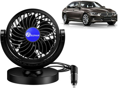 Selifaur Single Head 360 Degree High Speed Car Dashboard Fan - 3 Series Car Interior Fan(12 V)