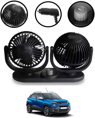 monolive 4inch 12V Adjustable Head 360Degree Rotation 2Wind Speed For Vehicle-210 Car Interior Fan(12 V)