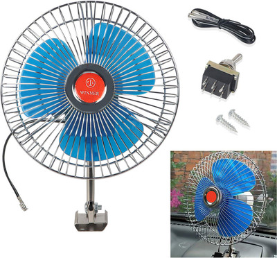 Becart Oscillating Fan 6 Inch 12V Automotive For Car/Truck/Auto rickshaw-AKN1845 Car Interior Fan(12 V)