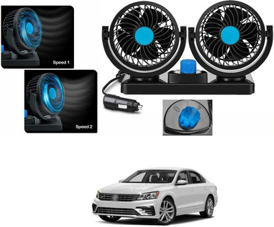 XZRTZ Dual Head Car Cooling Fan – 360° Adjustable, High-Low Speed, Universal 12V X106 Car Interior Fan(12 V)