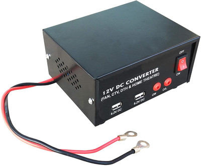 samest 12v DC to AC Converter with Mobile Charging USB Output (12V DC Power to 220V AC) Worldwide Adaptor(Black)
