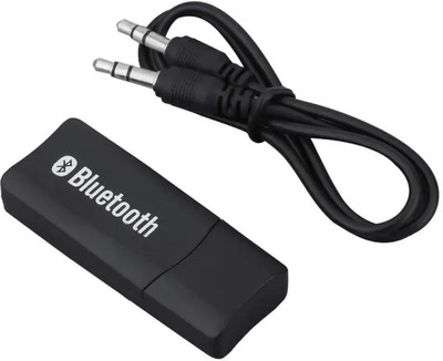 GADGETSMORE v2.1 Car Bluetooth Device with Audio Receiver(Black)