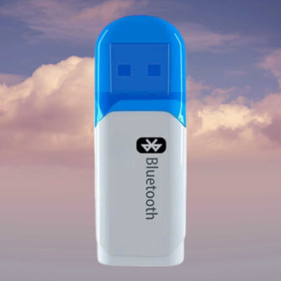 WRENS v5.0 Car Bluetooth Device with Audio Receiver(White, Blue)