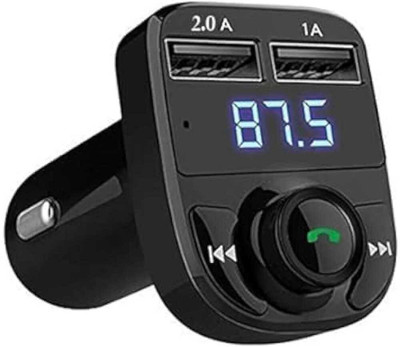 Ancestors v5.0 Car Bluetooth Device with FM Player, 3.5mm Connector, Car Charger, USB Cable, FM Transmitter(Black)