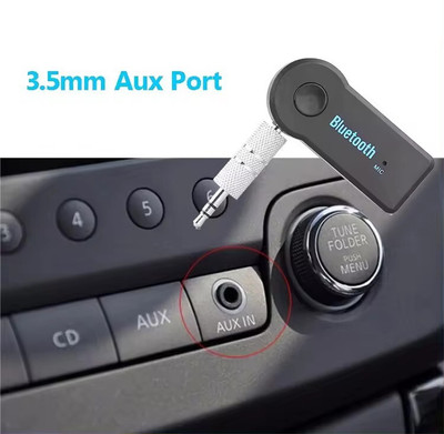 RPMSD v4.1 Car Bluetooth Device with Audio Receiver, 3.5mm Connector(Black)