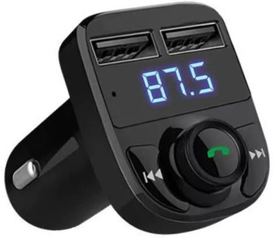 Allmusic v4.1 Car Bluetooth Device with 3.5mm Connector, Audio Receiver, Car Charger, FM Player, MP3 Player(Black)
