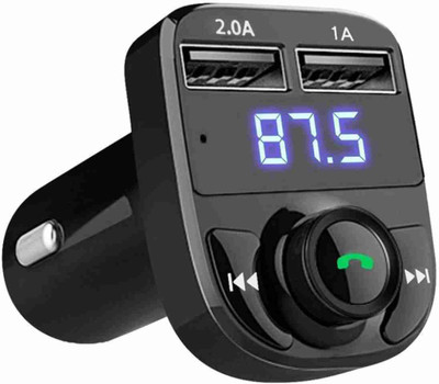 Viraan v4.2 Car Bluetooth Device with FM Transmitter(Black)