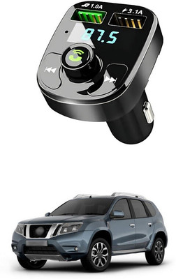 GONAMA v2.1 Car Bluetooth Device with Adapter Dongle, Transmitter(Multicolor)