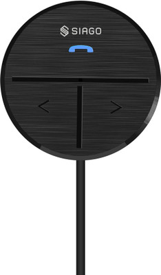 SIAGO v5.0 Car Bluetooth Device with 3.5mm Connector, MP3 Player, Audio Receiver(Black)