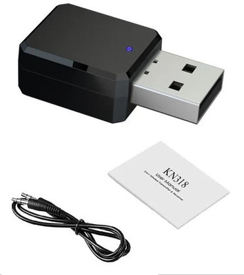 RPMSD v5.0 Car Bluetooth Device with Audio Receiver, 3.5mm Connector, Adapter Dongle(Black)