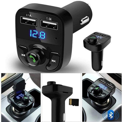 Casomine v4.1 Car Bluetooth Device with Car Charger(Black)