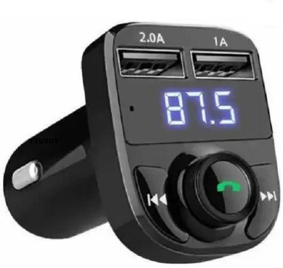 SarvoTeleweb v2.1 Car Bluetooth Device with Audio Receiver, MP3 Player, FM Transmitter(Black)