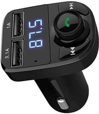 Limonz v4.1 Car Bluetooth Device with Car Charger, Audio Receiver, FM Transmitter(Black)