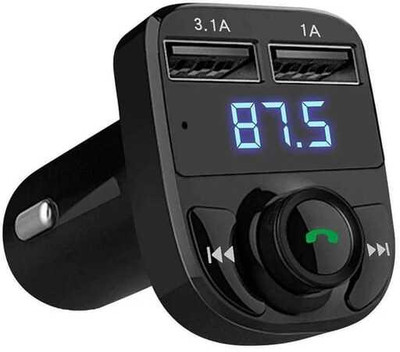RANZZER v4.2 Car Bluetooth Device with Adapter Dongle, Audio Receiver, Car Charger, FM Transmitter, MP3 Player(Black)