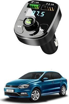 GONAMA v2.1 Car Bluetooth Device with Adapter Dongle, Transmitter(Multicolor)