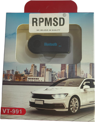 RPMSD v5.0 Car Bluetooth Device with Audio Receiver, USB Cable, 3.5mm Connector(Black)