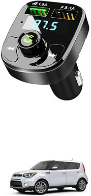 GONAMA v2.1 Car Bluetooth Device with Adapter Dongle, Transmitter(Multicolor)