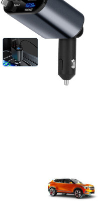 GONAMA v2.1 Car Bluetooth Device with Adapter Dongle, Transmitter(Multicolor)