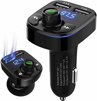 A CONNECT Z v4.2 Car Bluetooth Device with FM Transmitter(Black)