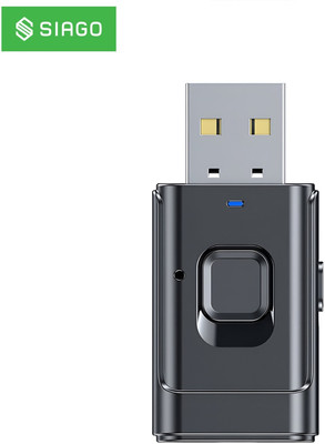 SIAGO v5.0 Car Bluetooth Device with 3.5mm Connector, Transmitter, Adapter Dongle, Audio Receiver(Black)