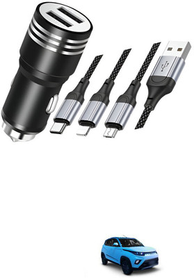 GONAMA v2.1 Car Bluetooth Device with Adapter Dongle, Transmitter(Multicolor)