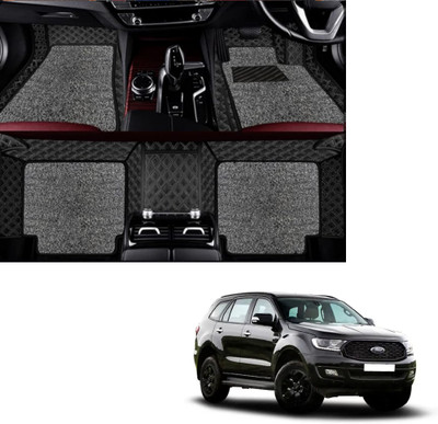 Autoclow Leatherite 7D Mat For  Ford Endeavour(Silver, Silver)