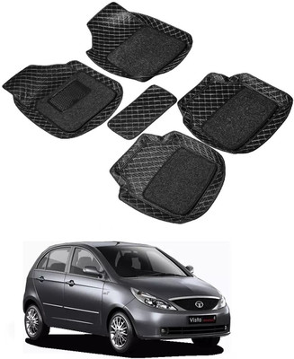 ARNEJA Leatherite 7D Mat For  Tata Indica Vista(Black)