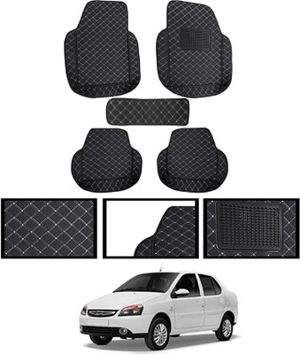 MATIES Leatherite 7D Mat For  Tata Indigo(Black)