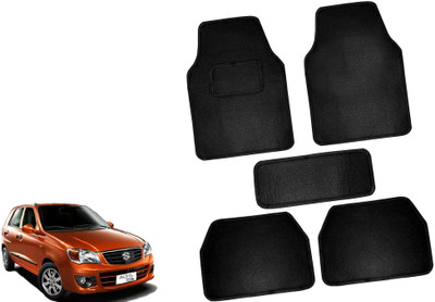 AUTO PEARL Polyester Standard Mat For  Maruti Alto K10(Black)