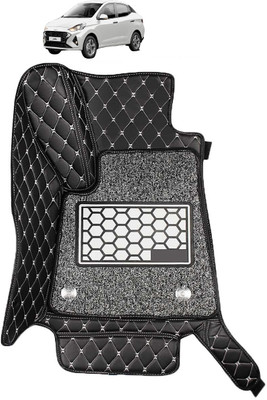 Caronix Leatherite 7D Mat For  Hyundai Aura(Black)