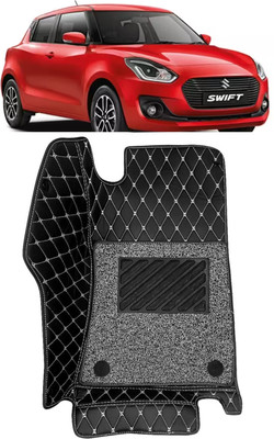 LOOXSWAG Leatherite 7D Mat For  Maruti Suzuki New Swift(Black)