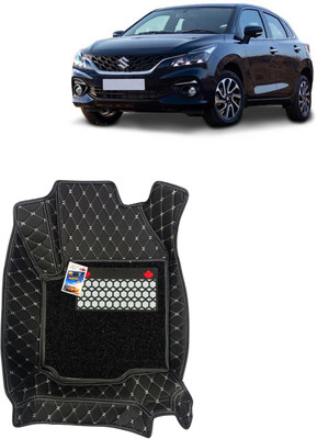 GRABIKA PVC 7D Mat For  Maruti Suzuki Baleno(Black, Silver)
